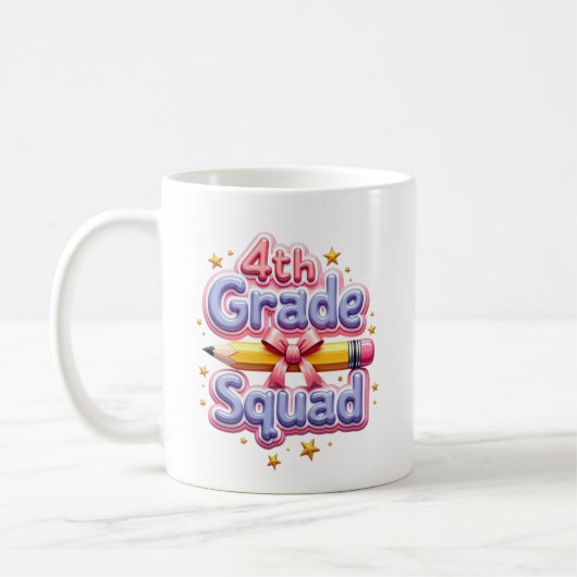 4年生の仲間たち 新学期 コーヒーマグカップ (左)