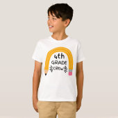 4年生の仲間 虹の鉛筆 バックトゥスクール Tシャツ (正面フル)
