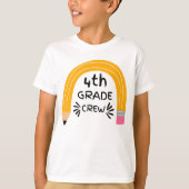 4年生の仲間 虹の鉛筆 バックトゥスクール Tシャツ (正面)