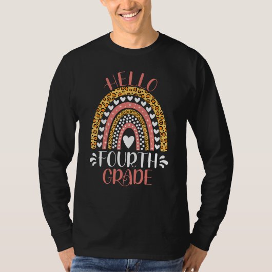 4年生の先生のためのバック・トゥ・スクールギフト Tシャツ (正面)
