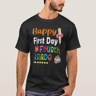 4年生の先生のための楽しい初登校 Tシャツ