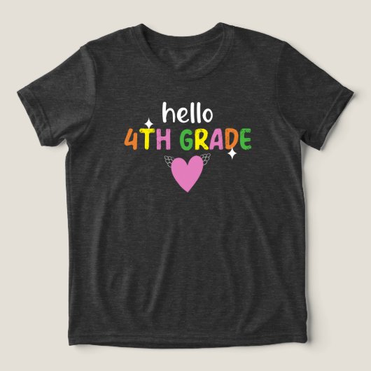 4年生の先生へ トライブレンドＴシャツ (デザイン正面)