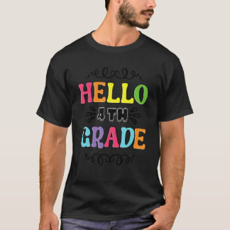 4年生の先生 こんにちはフォーグレ Tシャツ