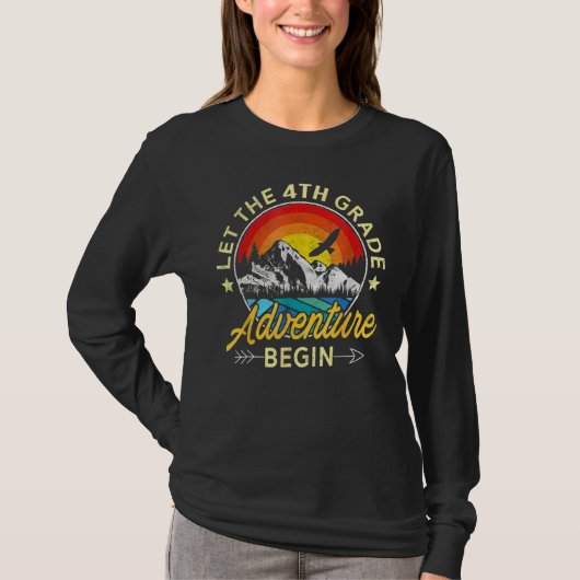 4年生の冒険が始まる 4年生のバック・トゥ・S Tシャツ (正面)