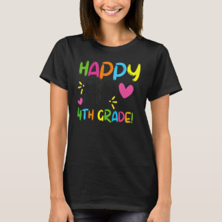 4年生の初めての学校日、教師さんへのバックトゥスクール Tシャツ