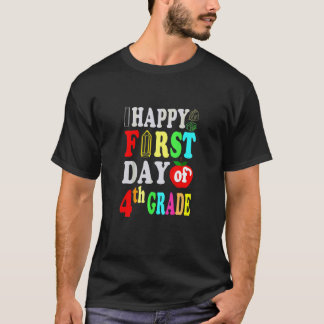 4年生の初日をお祝いする先生と生徒の引用 Tシャツ