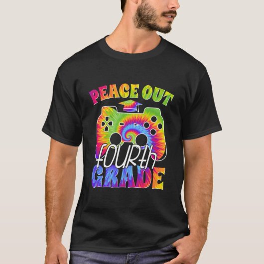 4年生の卒業お祝い装飾 Peace Out フォース Tシャツ (正面)