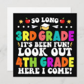 4年生の卒業を見据えて長い3年生 案内状 (正面/裏面)