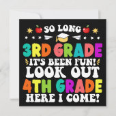 4年生の卒業を見据えて長い3年生 案内状 (正面)