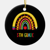 4年生の卒業式で来5年生 セラミックオーナメント (正面)