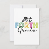 4年生の卒業生の夏休み サンキューカード (正面)