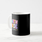 4年生の夢のチームの先生のためのバック・トゥ・エス コーヒーマグカップ (正面左)