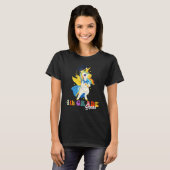 4年生の子供新学期4年生の分隊F Tシャツ (正面フル)