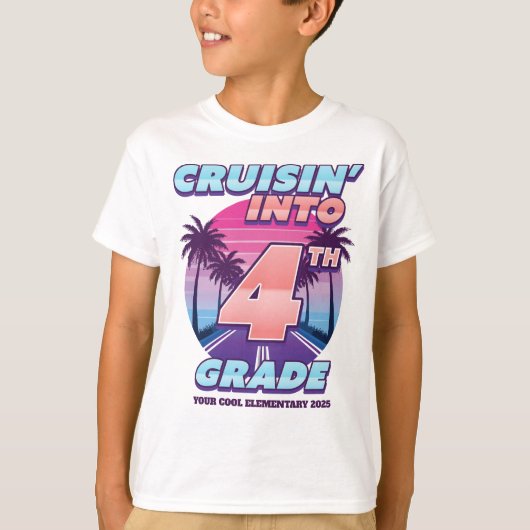 4年生の学校生活が始まる Tシャツ (正面)