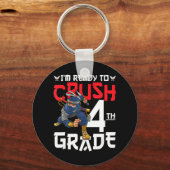 4年生の忍者1日目にクラッシュする キーホルダー (正面)