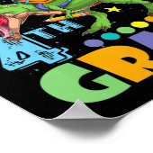 4年生の恐竜をシュオに戻す準備ができている ポスター (角)