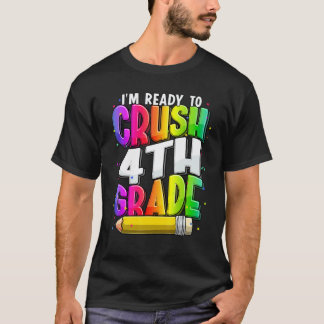 4年生の担任をやっつけるぞ先生バックトゥスクール Tシャツ
