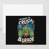 4年生の新学期を完全攻略する準備はできた!ゲーマー 招待状 (正面/裏面)