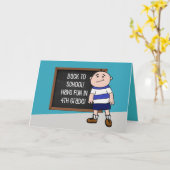 4年生の新学期 カード (黄色い花)