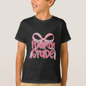 4年生の最初の日のフラワーバンドル 先生用 Tシャツ (正面)