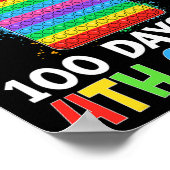 4年生の100日を通って私の道をポピン ポスター (角)
