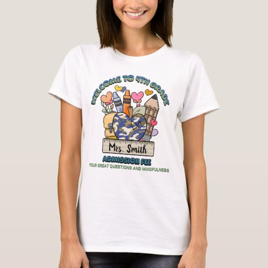 4年生の"入学料"Tシャツ Tシャツ (正面)