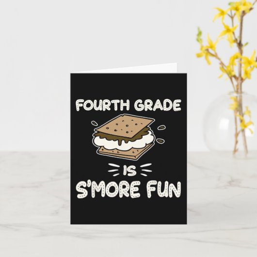 4年生はSのより多くのおもしろい新学期先生 カード (黄色い花)