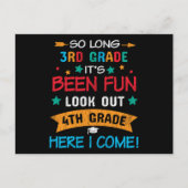 4年生を見てここで私の新学期キッ来ズを見る ポストカード (正面)