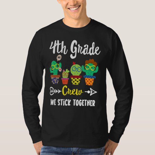 4年生クルーサボスチーム4年生先生スカ Tシャツ (正面)