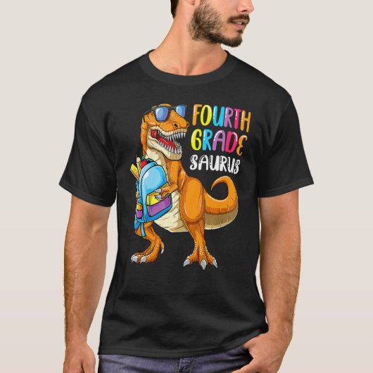 4年生サウラスレックス新学期Bの初日 Tシャツ (正面)