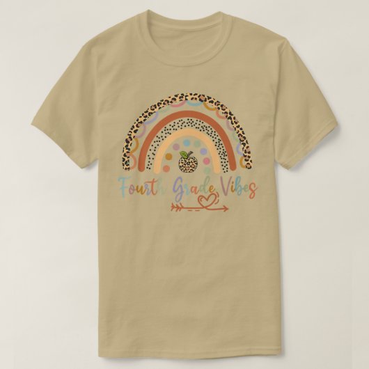4年生バイブレインボー先生4年生バック  Tシャツ (デザイン正面)