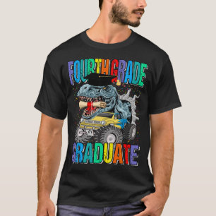 4年生モンスタートラック恐竜Tレックス Tシャツ