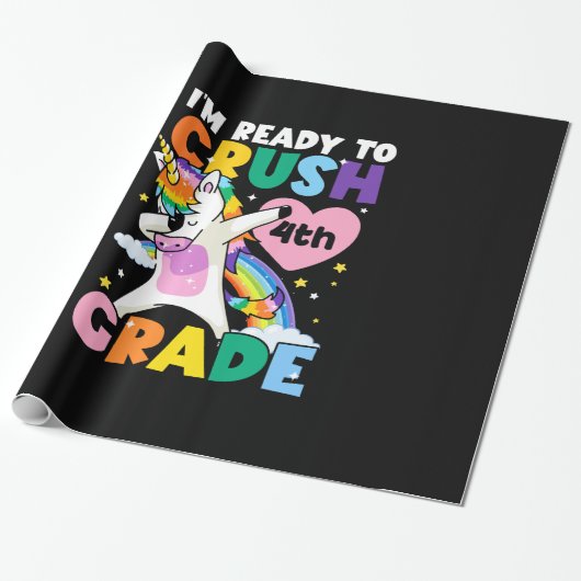 4年生ユニコーンハート1日目を潰す ラッピングペーパー (アンロールド)