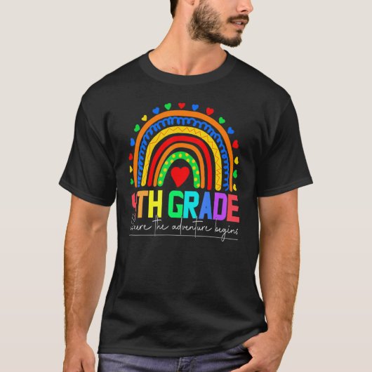 4年生レインボーヒョウ先生チーム4年生 Tシャツ (正面)