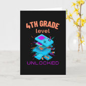 4年生レベルのロック解除 カード (黄色い花)