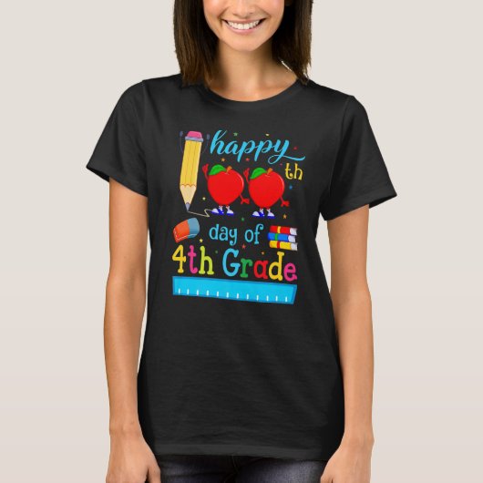 4年生先生ハッピーシェオ100日目 Tシャツ (正面)