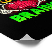 4年生先生メンズスケルトンハンドハートホール ポスター (角)