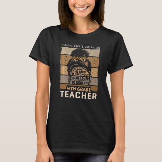 4年生先生小学4年生 Tシャツ (正面)