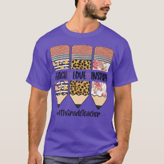 4年生先生新学期ラヴ教えインスピア Tシャツ
