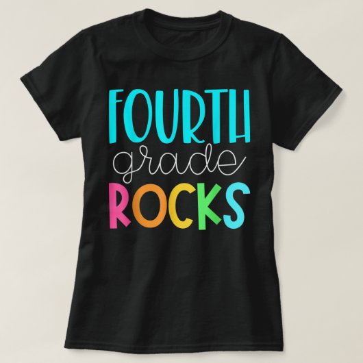 4年生先生-4年生の岩Tシャツ Tシャツ (デザイン正面)