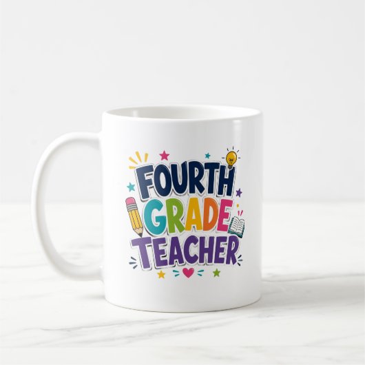 4年生担任教師へのギフト コーヒーマグカップ (左)