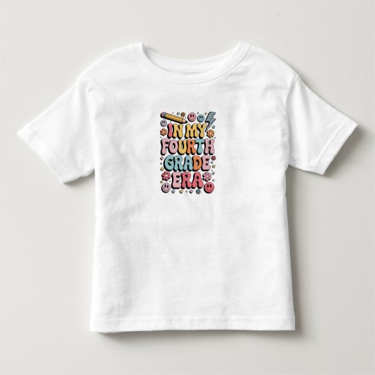 4年生時代 4年生のバック・トゥ・スクール トドラーTシャツ (正面)
