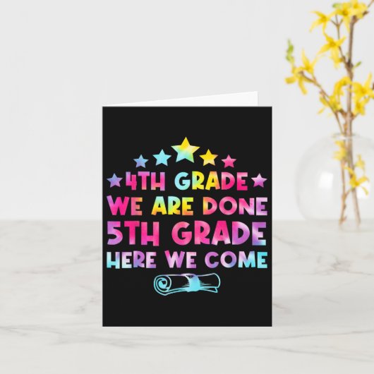 4年生絞り染め5年生Here We Com カード (黄色い花)