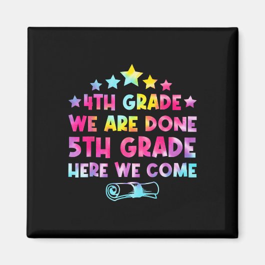 4年生絞り染め5年生Here We Com マグネット (正面)