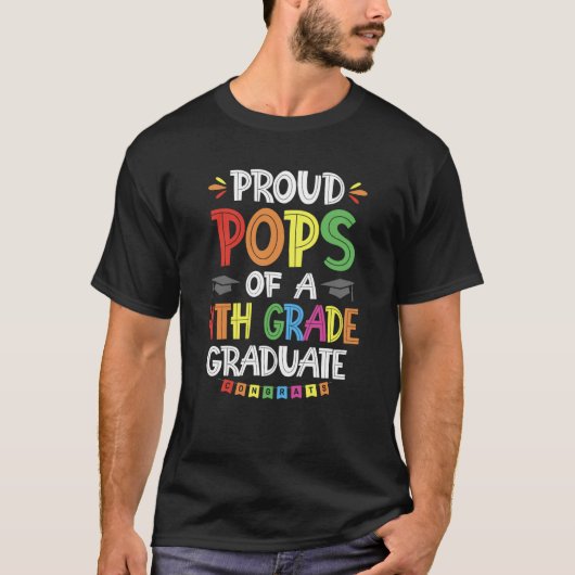 4年生誇りを持ったの卒業生のポップ Tシャツ (正面)