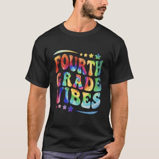4年生1日新学期絞り染め4thグラ tシャツ (正面)