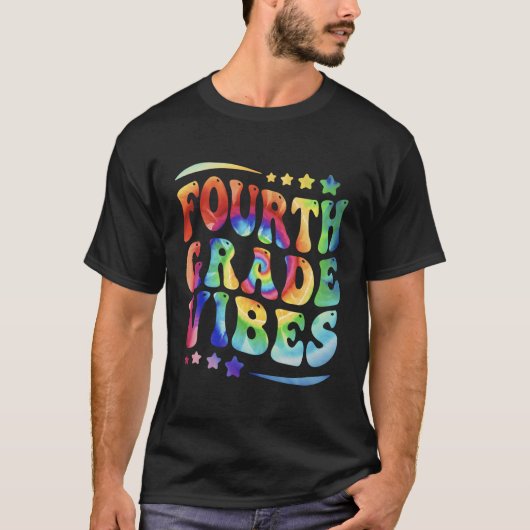 4年生1日新学期絞り染め4thグラ tシャツ (正面)