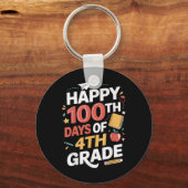4年生100日目先生100日 キーホルダー (正面)