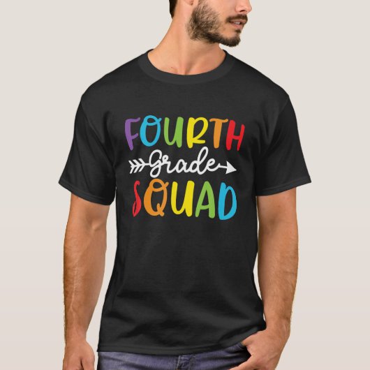 4年生4年生先生学生戻る Tシャツ (正面)