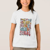 4年生4年生新学期 トライブレンドＴシャツ (正面)